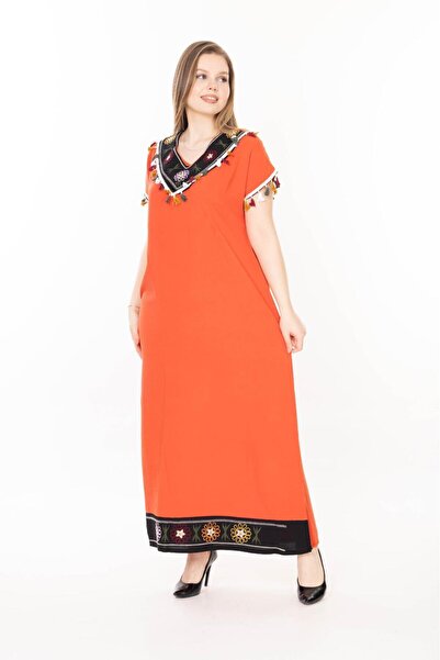 mervemoda Women Short Sleeve Summer Long Dress