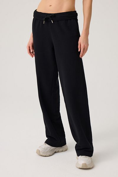 Los Ojos Pantaloni de sport negri cu picior lat, cu picior drept