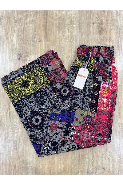 Edacan Women's Wide Leg Oversize Woven Trousers with Pockets