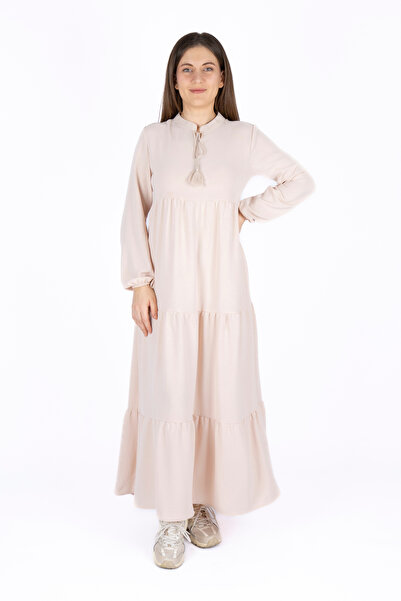 LadiesandLittles YAKA BAĞCIKLI MAXI ELBISE