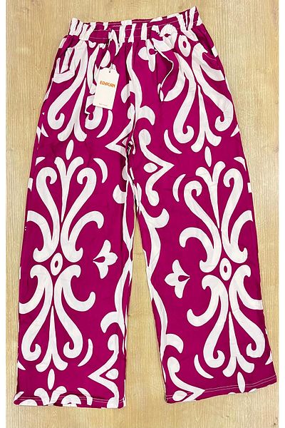 Edacan Women's Wide Leg Oversize Woven Trousers with Pockets