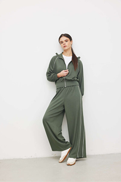 MAHOPE Modal İçeren Biyeli Flare Eşofman