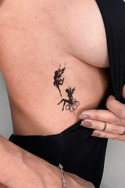 BiWini Su Perisi Peri Kızı Melek Tattoo Geçici Dövme Bilek Boyun Kol Bacak Ve Göğüs Erkek Kadın
