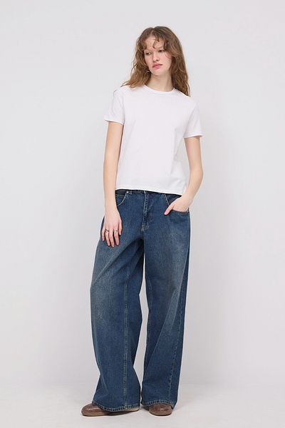 Addax Tricou de bază cu gât crew P4322
