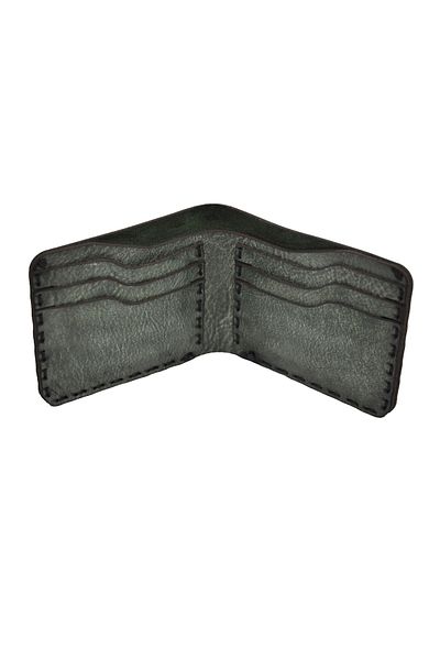 Deri Expres Vintage Green Leather Classic Wallet Men