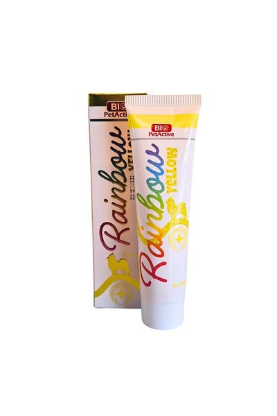 Bio PetActive Rainbow Feather Color Paint for Dogs Yellow 100ml