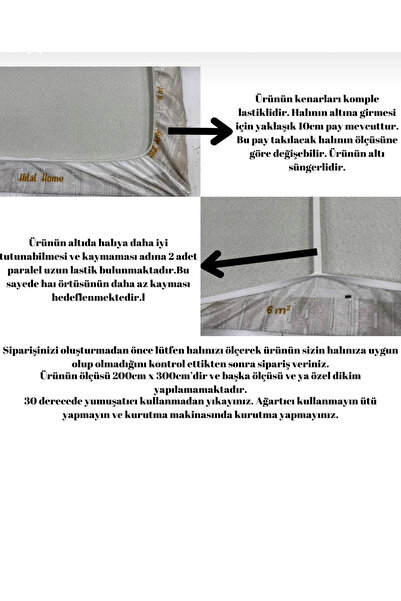 Coperta Home 6m2 Sponge Elastic Carpet Cover No: 32