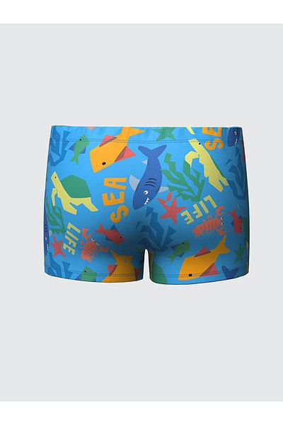 LC Waikiki New Season Elastic Waist Printed Boys Swimming Shorts - S5Le45Z1