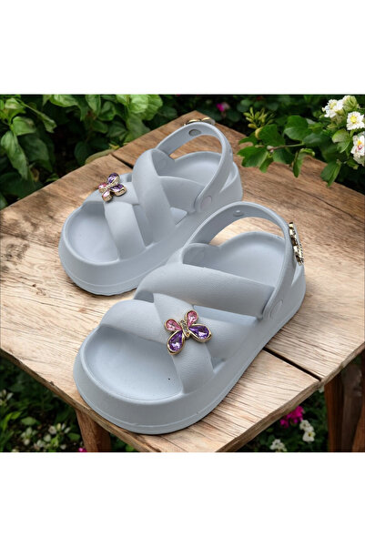 Hızlı Al PLAJA, POOL, GRADINA, PAPUCI DE ZILNIC PENTRU COPII. MODEL YEZY PAPUCI DE FATA CU PIATRA.