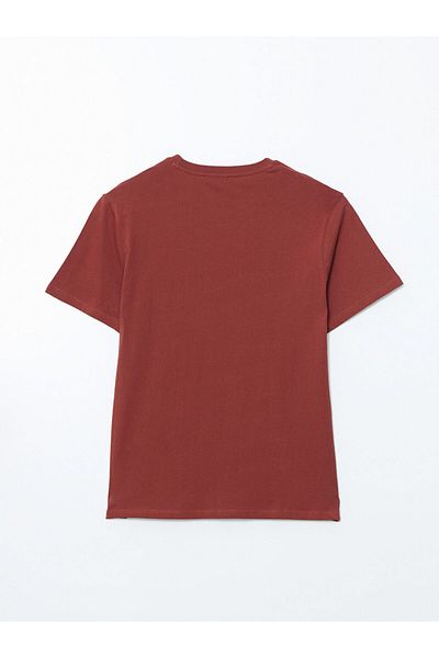 LC Waikiki Tricou pentru bărbați din bumbac pieptănat imprimat cu mânecă scurtă, sezon nou - S5JD62Z8