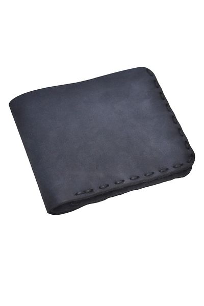 Deri Expres Genuine Leather Classic Natural Handcrafted Navy Blue Men's Wallet Vintage