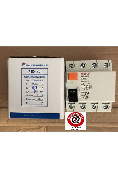 ÖZEMEK الناس 4X25A 300MA تسرب الحريق حماية التيار التتابع 6KA
