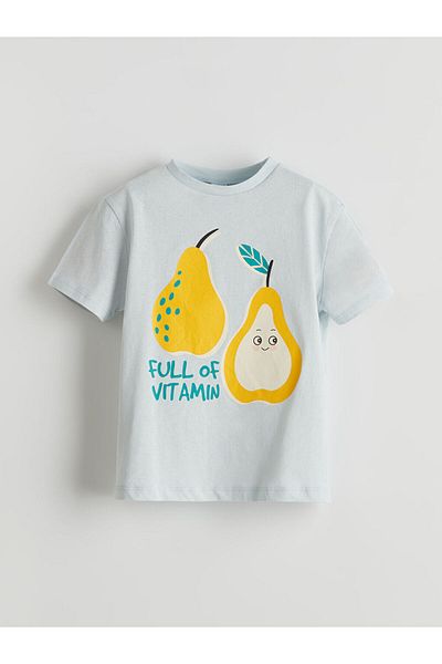LC Waikiki Tricou pentru băiat cu imprimeu pere de sezon nou - S5K933Z1