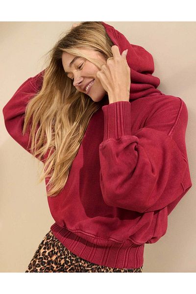 AMERICAN EAGLE Aerie Cropped Hoodie