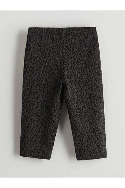 LC Waikiki Lcw Eco Gray Elastic Waist 3/4 Length Girls' Leggings