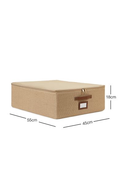 Ocean Home Textile Βάση από γιούτα μεσαίου μεγέθους Six Suitcase Organizer Box με υποστήριξη 45x55x18