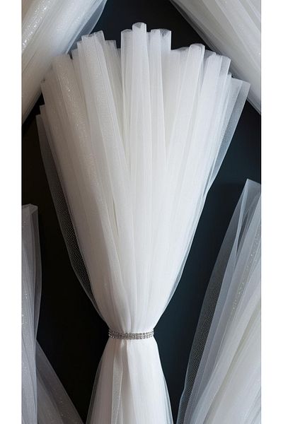 ADENZ Bundle Ornament, Engagement Bundle Ornament, Door Decoration Tulle, Birthday Tulle 100x300cm, Bundle Ornament Tulle