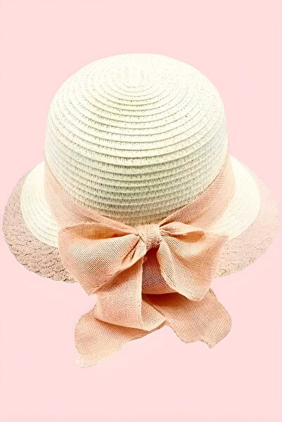 Trenderrs Жіночий органічний плетений складаний літній капелюх з бантиком