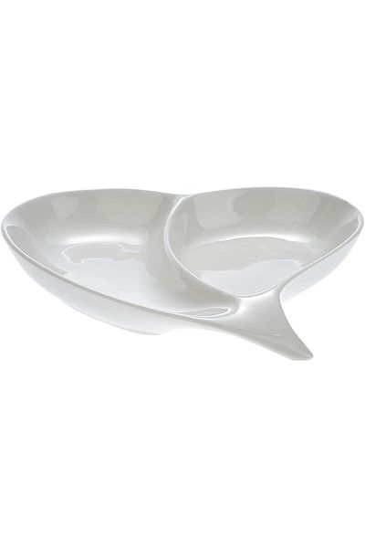 AKDC Symphony Cupid 2 Division Dish, 19 cm,White