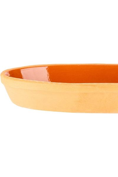 AKDC Oval Flat 12Cm X 23Cm X 3Cm Clay Colour 8681078020293