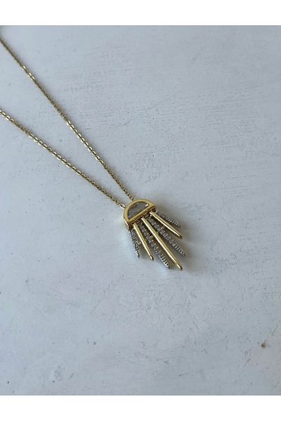 zeynep Z&D Accessory 316Lgold Steel Tarnish Trend Brand Model Necklace
