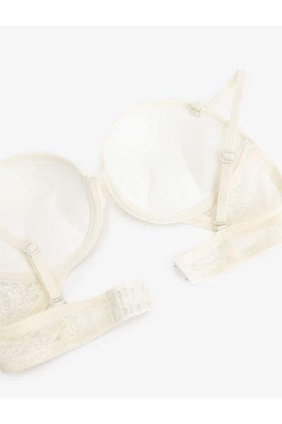 Koton Extra Padded Bra with Lace Support