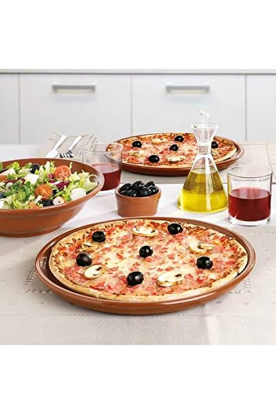 Regas CLAY ROUND PLATE MUD SERVING PLATE #266 (30 CM)