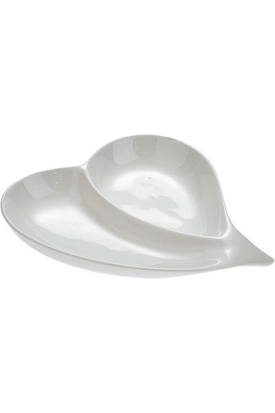 AKDC Symphony Cupid 2 Division Dish, 19 cm,White