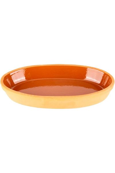 AKDC Oval Flat 12Cm X 23Cm X 3Cm Clay Colour 8681078020293