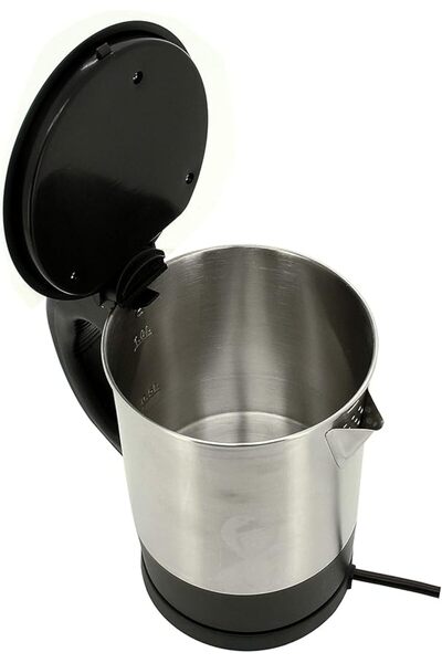 sonashi 1L Cordless Kettle, Stainless Steel, Safety Lock Lid, On/Off Switch, Light Indicator