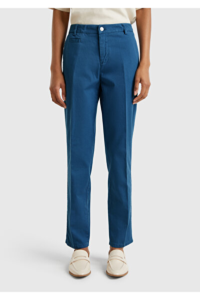 United Colors of Benetton Kadın Denim Elastanlı Basic Chino Pantolon