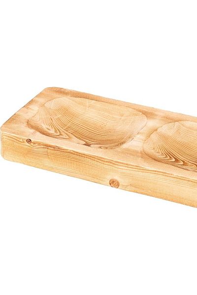 AKDC Wooden Nuts Tray Rectangle 12Cm X 40CmCh(3Cm Wooden Colour