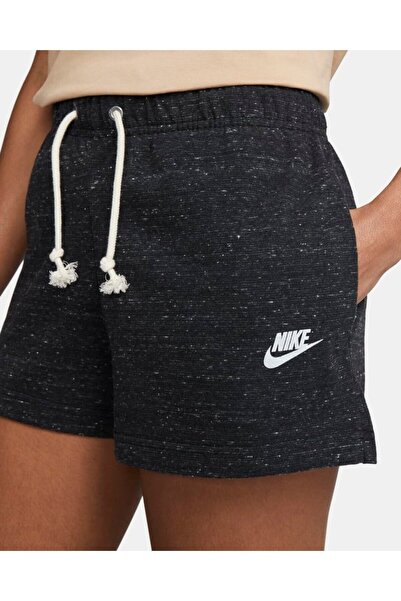 Nike Sportswear Gym Vintage Siyah Renk Kadın Şortu