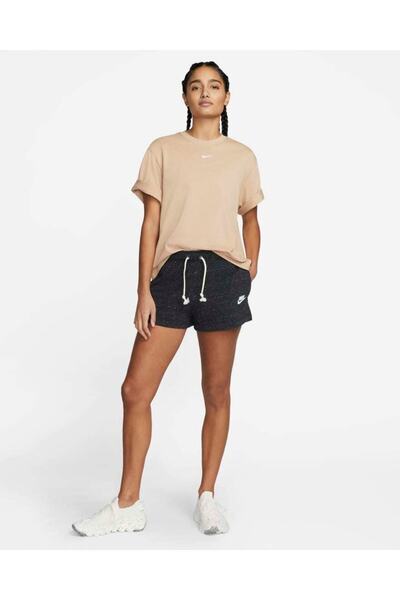 Nike Sportswear Gym Vintage Siyah Renk Kadın Şortu