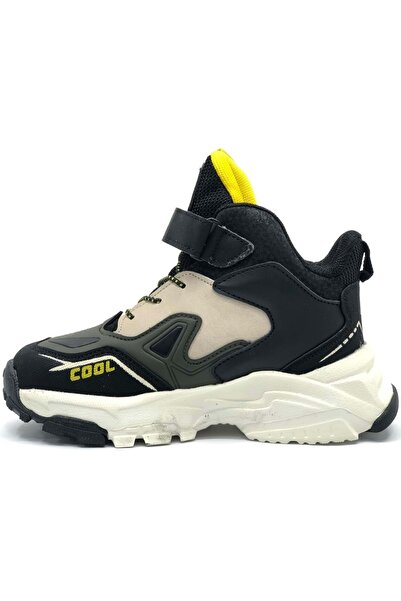 Kocamanlar Ayakkabı Cool Miles Ortopedik Kaymaz Hafif Taban Unisex Çocuk Bot HAKİ