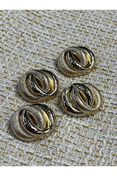ODDA TASARIM ATÖLYESİ M.A.S.S.I.M.O Knot Model Gold Color Knot Set 3cm