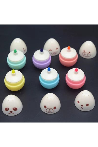 Modellino Egg Highlighter Set of 6 Pens