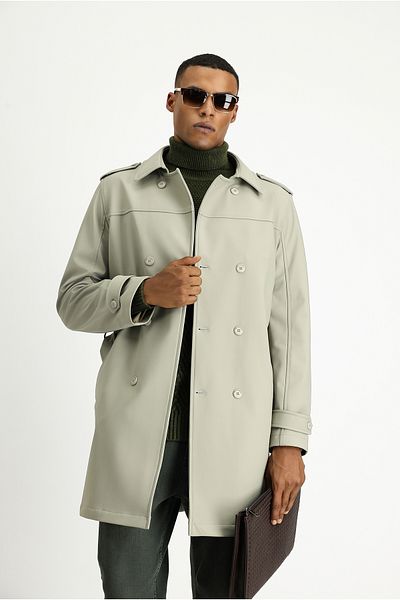 Kiğılı Techno-Line Double Breasted Top Coat & Trench Coat