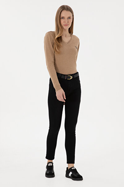 U.S. Polo Assn. Women's Black Skinny Fit Jean Trousers 50295406-Dn0027