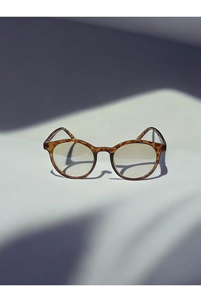 MAROVOAY Leopard Pattern Blue Block Glasses with Blue Light Protection Can Change Computer Goggles