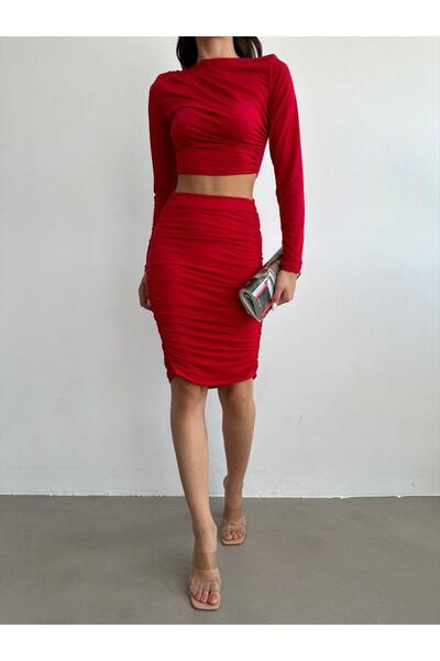 Jeevee Bluză-fustă Gathered Sandy Set