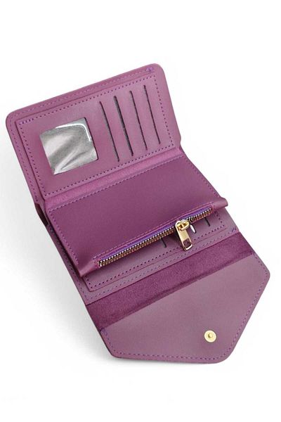 LEXA Envelope Model Soft Loose Card Medium Size Purple Women's Wallet