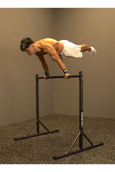 Champ Kit Static Bar with High Height for Calisthenics and Gymnastics Exercises, Parallel Bars,Pull-Up Station