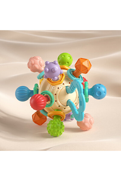 Mini Tudou Ball Baby Rattle Toy Soft Sensory Training Silicone Activity Ball 0 12 Months Development Hand Bell