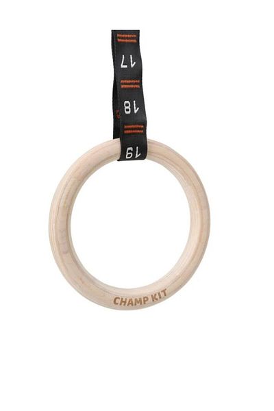 Champ Kit Gymnastics Rings - Adjustable with Numbered Straps and Premium Quality