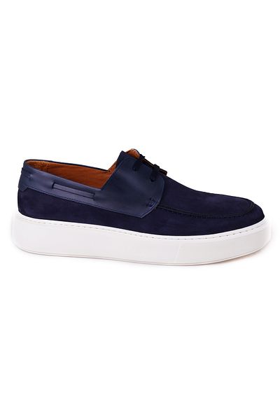 Desa Ανδρικά δερμάτινα casual παπούτσια Elania Navy Blue