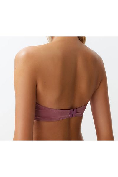 ELOSH BOUTIQUE Πλεκτό σουτιέν με λουράκι χωρίς γέμιση ολόκληρο καπάκι μπαλκονέτο με αφαιρούμενο λουράκι