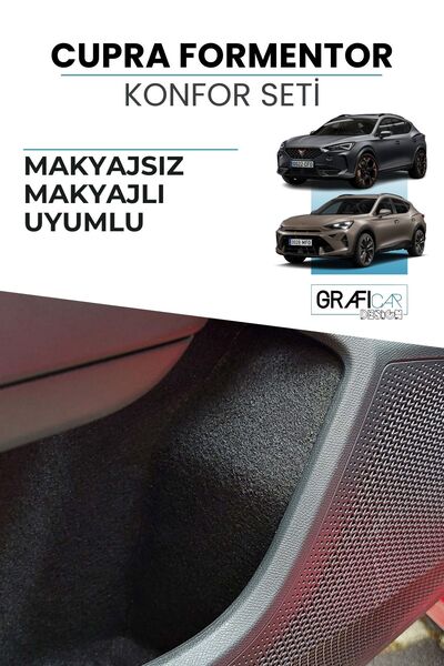 GRAFICAR DESIGN Cupra Formentor Konfor Seti Cep Içi Kumaş Kaplama Ses Izolasyon Amaçlı Ürün