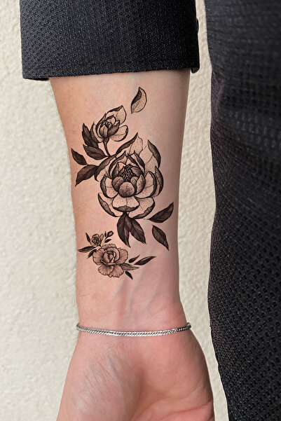 BiWini Çiçek Yaprak Geçici Dövme Tattoo
