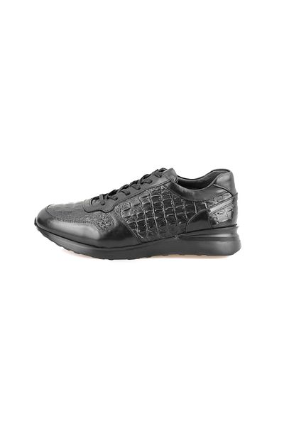 Desa Pantofi casual din piele pentru bărbați Monstex Black